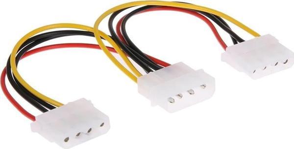 Lunatic 2544 4 Pin Molex Power Çoklayıcı 2 Çıkış 1 Giriş Supply Kasa Güç Kablosu - Image 1