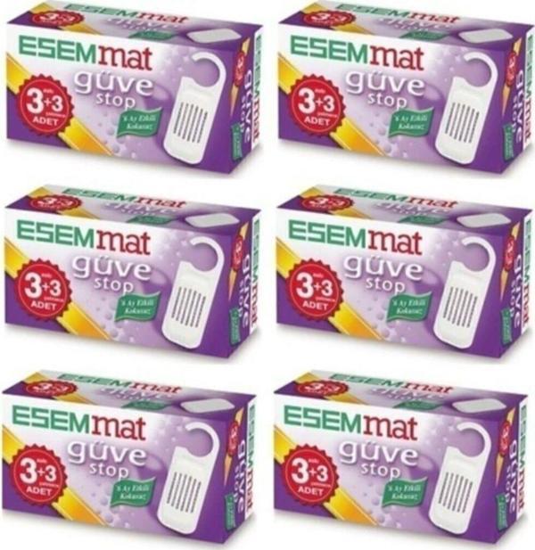 Esemmat Güve Stop (3 Askı + 3 Çekmece) 6 Adet / 18 Askı 18 Çekmece) - Image 1