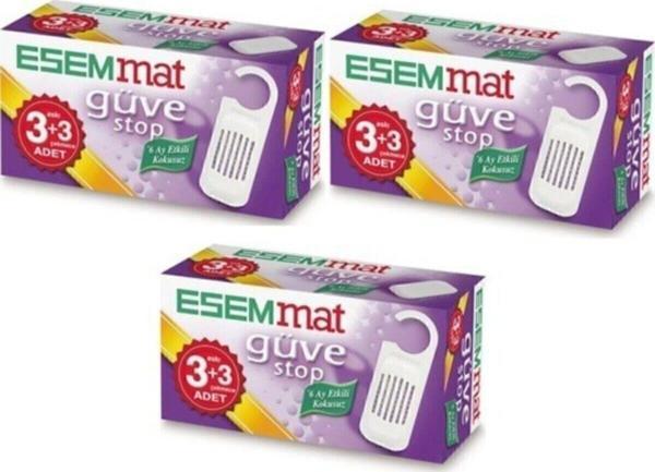 Esemmat Güve Stop (3 Askı+3 Çekmece) 3'Lü Paket - Image 1