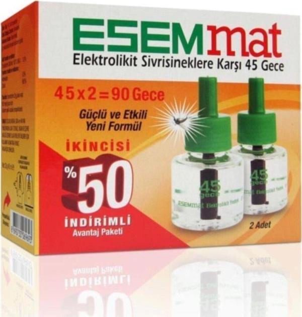 Esemmat Elektrolikit Yedek ( 45+45 Gece ) 2'Li Paket. - Image 1