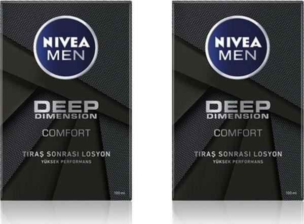 Nivea Men Deep Dimension Tıraş Sonrası Losyon 100 Ml X 2 Adet - Image 1