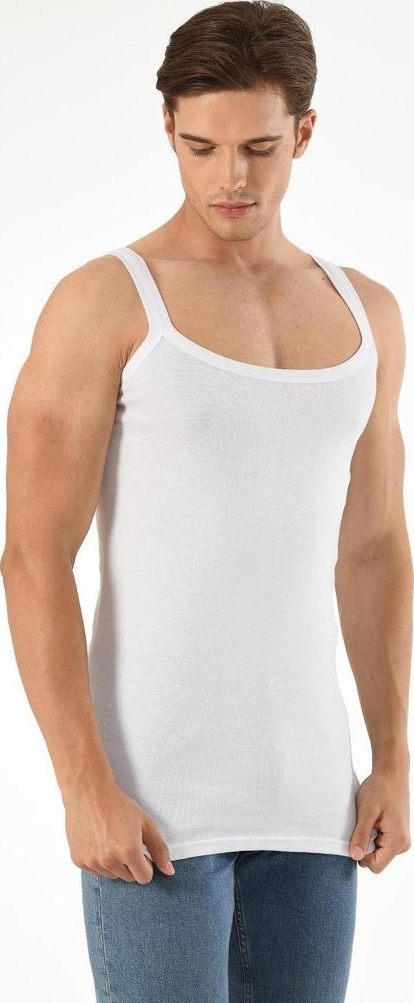 6'LI RİBANA ERKEK ÇİFT BİYELİ ATLET - Image 1