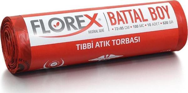 Florex 530 Tıbbi Atık Baskılı Çöp Poşeti Battal Boy 72 X 95 Cm - Image 1
