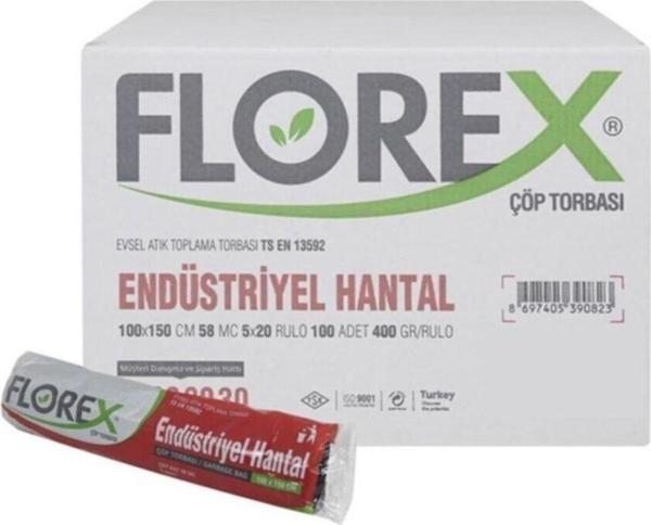 Florex Endüstriyel Hantal Çöp Torbası 20 Rulo - Image 1