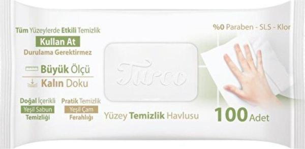 Baby Turco Pratik Yüzey Temizlik Havlusu 100'Lü - Image 1