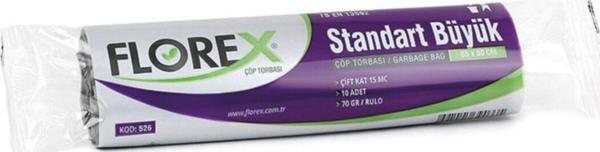 Florex Standart Büyük Siyah Çöp Poşedi 50 Rulo - Image 1
