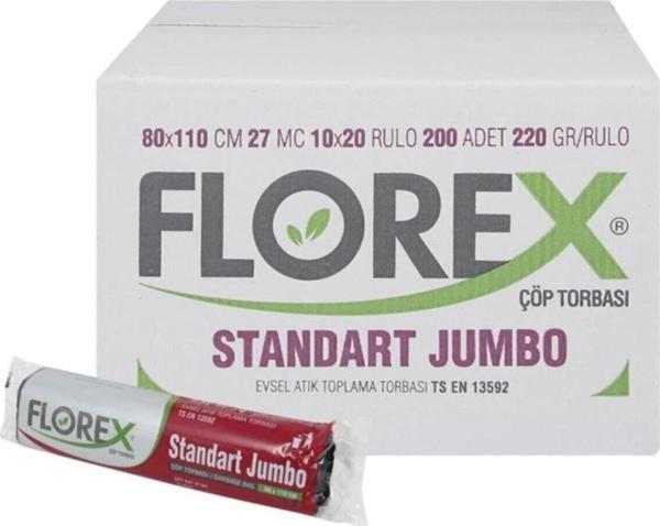 Florex Standart Jumbo Boy Siyah Çöp Poşeti X 20 Rulo / 1 Koli - Image 1