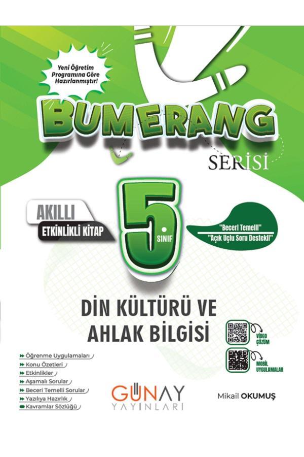 5. Sınıf Bumerang Serisi Din Kültürü Etkinlikli Kitap - Akıllı Defter Kitap - Video Çözüm - Açı Yayınları - Image 1