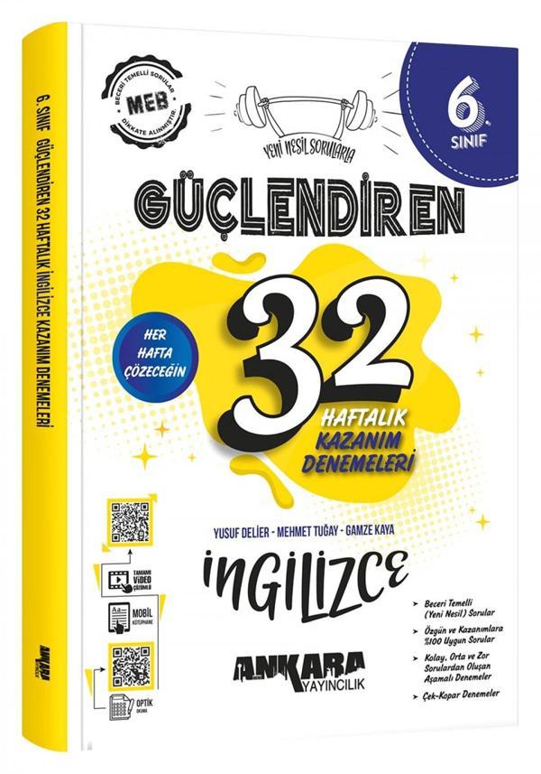 5. Sınıf Güçlendiren İngilizce 32 Haftalık Denemeler - Ankara Yayıncılık - Image 1