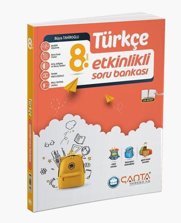 8. Sınıf Türkçe Etkinlikli Soru Bankası (Yeni) - Çanta Yayıncılık - Image 1
