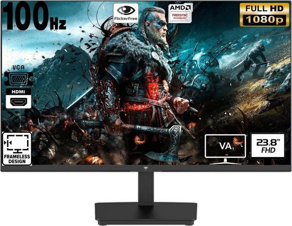 KTC H24V27 23.8" 100 Hz  (Hdmı+ Vga) 1920×1080 Amd Freesync Full Hd Flat Monitör - Image 1