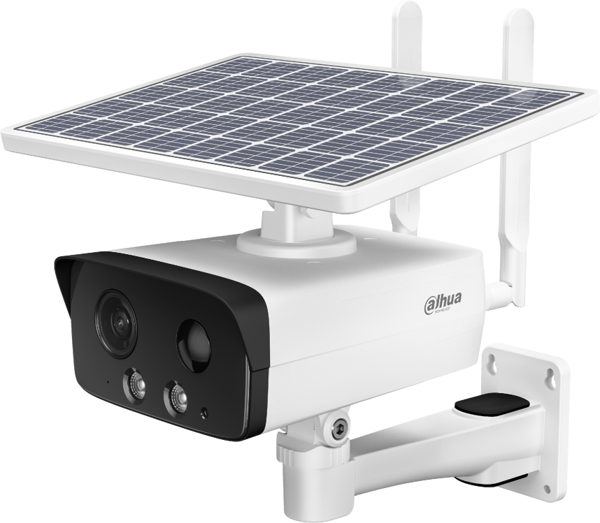 DAHUA IPC-HFW2431DG-4G-SP-EAU-B 4Mpix,  3,6mm Sabit Lens, H265+, 50Mt Gece Görüşü, Dahili Mikrofon, IP67,  Solar(Güneş E - Image 1