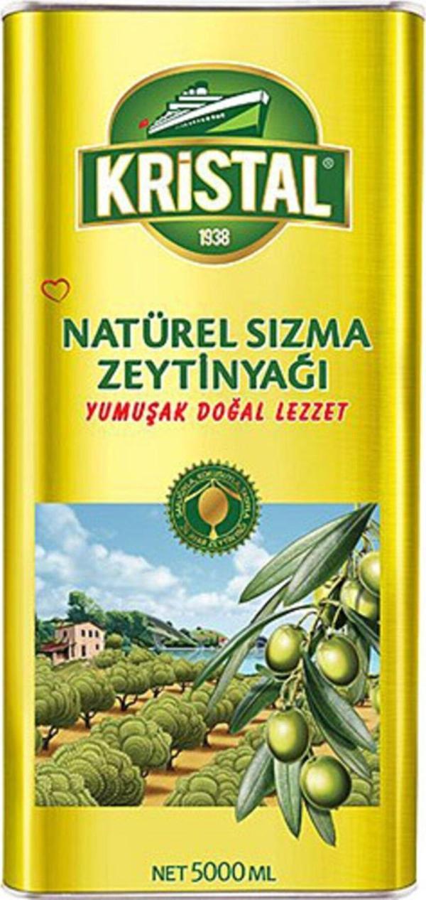 Kristal Naturel Sızma Yumuşak Doğal Zeytinyağı 5 Lt - Image 1