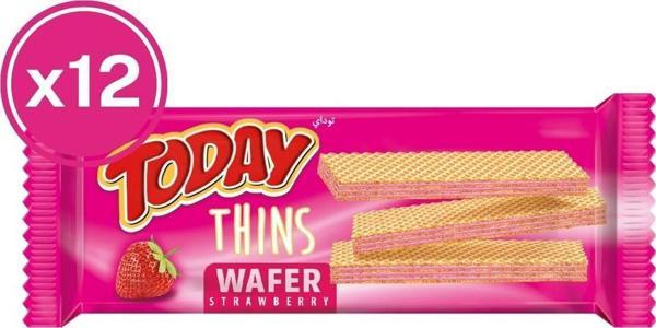 Today Thins Gofret Çilekli 65 Gr. (12 Adet) - Image 1