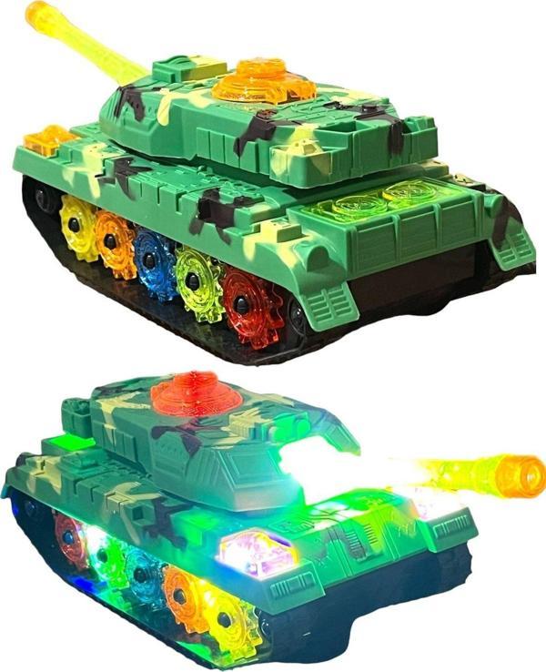 Sesli Işıklı Çarp Dön Tank 20 Cm - Image 1