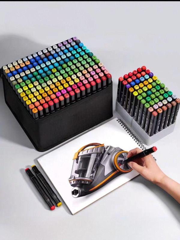 48 Renk Marker Resim Mimari Ve Grafik Tasarım Kalemi 48 Lİ Çift Taraflı Marker Keçeli Kalem Seti - Image 1