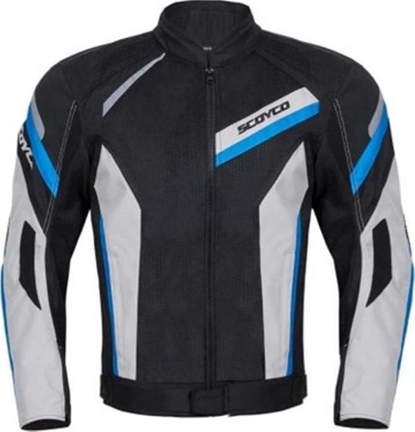 Scoyco Jk100 Yazlık Fileli Mont Siyah-beyaz-mavi X-SMALL - Image 1