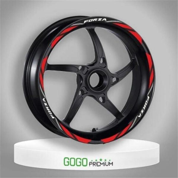 Gogo Jant Şeridi Kırmızı-siyah Honda Forza 250 - Image 1