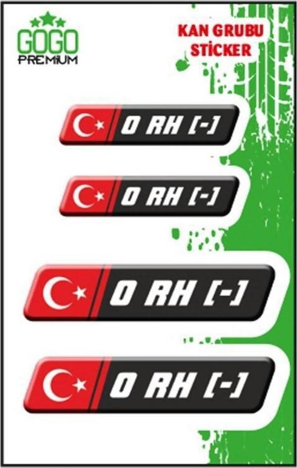 Gogo Kan Grubu Siyah Dörtlü Damla Etiket Iı 0 Rh(+) - Image 1