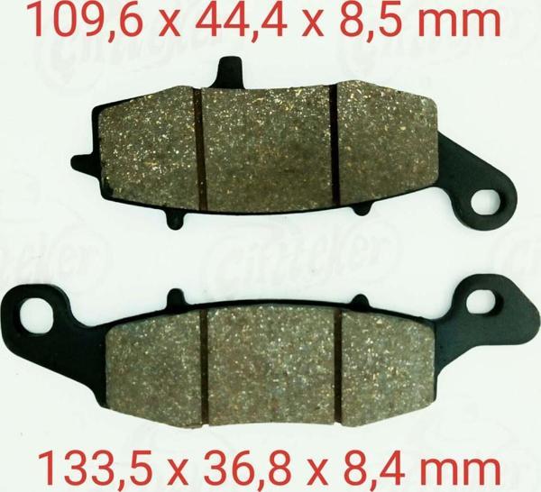 Motospartan Disk Fren Balatası Cf 650 Nk Fa229 Kawasakı Er-5 Er-6f Ex 650 Suzukı Dl 650 1000 V-strom - Image 1