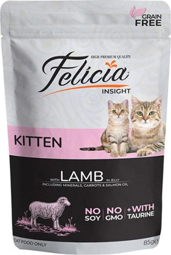 Tahılsız Kuzu Etli Pouch Yavru Kedi Konservesi 6 Adet 85 Gr - Image 1