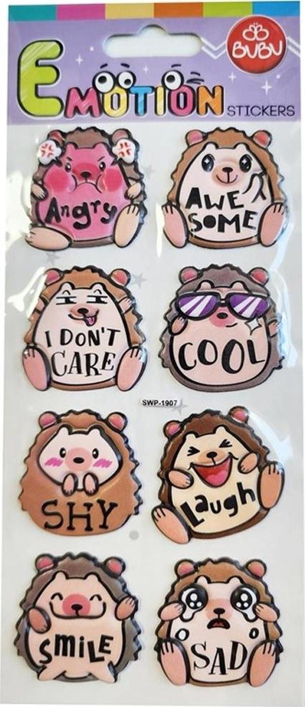 Bu-Bu Emotions Puffy Sticker Eyelaysh - Message 9x21 SWP-1907 - Image 1