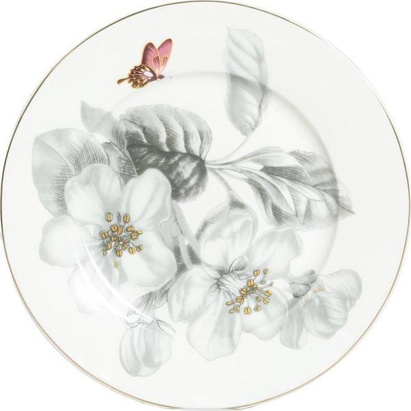 Lucky Art Harmonia New Bone China Naturel Desenli 2li Pasta Tabağı Seti 20cm - Image 1