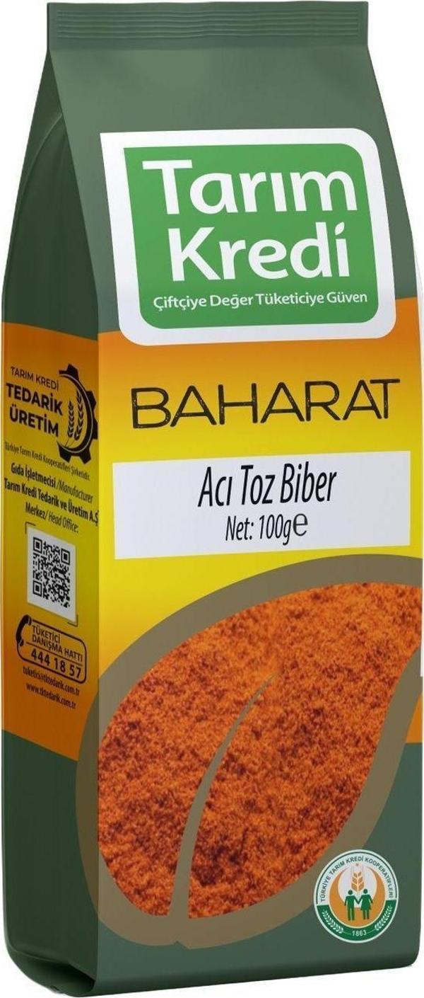 Tarım Kredi ACI KIRMIZI TOZ BİBER 100GR - Image 1