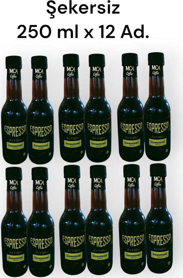 MCA Espresso Soğuk Kahve (Şekersiz) 250 ml x 12 Adet - Image 1