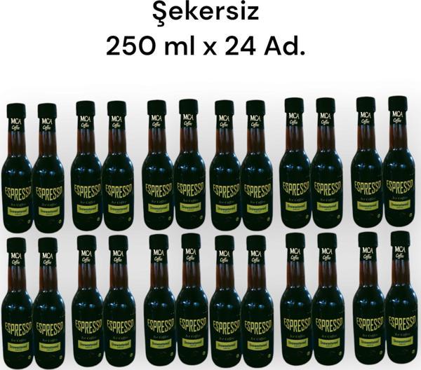 MCA Espresso Soğuk Kahve (Şekersiz) 250 ml x 24 Adet - Image 1