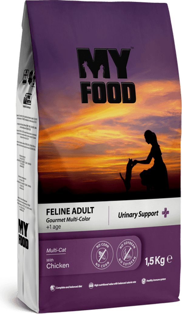 MY FOOD YETİŞKİN KEDİ MAMASI GURME 1,5 KG - Image 1