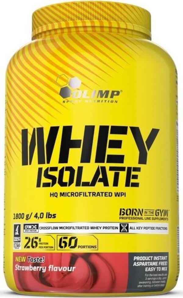 Olimp Whey Protein Isolate 1800 Gr İzole Protein Çilek - Image 1