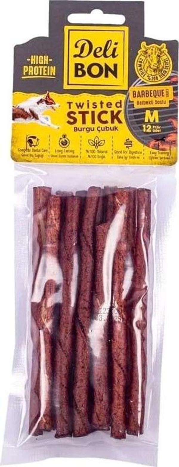 Delibon Deri Burgu Çubuk Orta Boy Barbekü Kalın 12&amp;#039;li Paket - Image 1