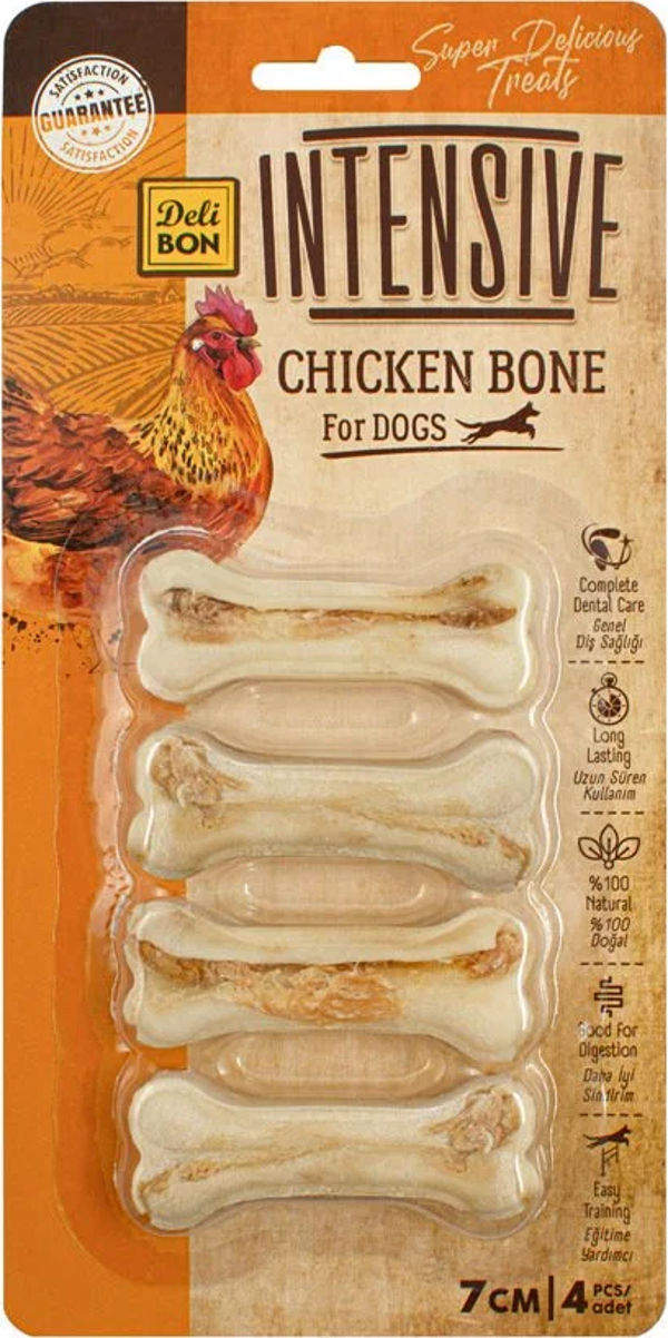 Delibon İntensive Tavuklu Kemik - 7Cm 4 lü Paket - Image 1