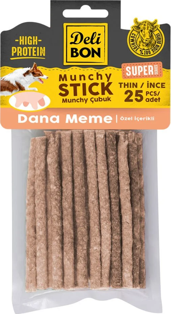 Delibon Super Munchy Çubuk Dana Memeli İnce 25 Adet - Image 1