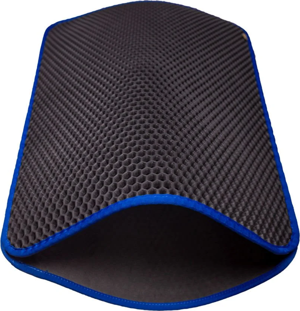 Cattie Kum Toplayıcı Fonksiyonel Kedi Paspası Altıgen 50-75 cm Mavi - Image 1