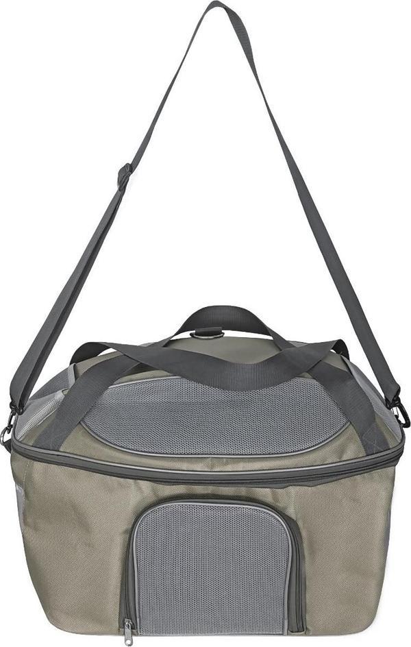 Markapet Fileli Kedi Köpek Taşıma Çantası 32-35-43 cm Large Taba - Image 1