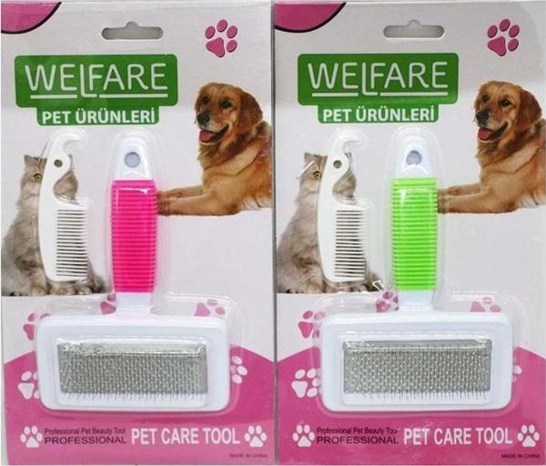 Walfare Fosforlu Kedi Köpek Tarağı 5x9 cm - 14 cm - Image 1