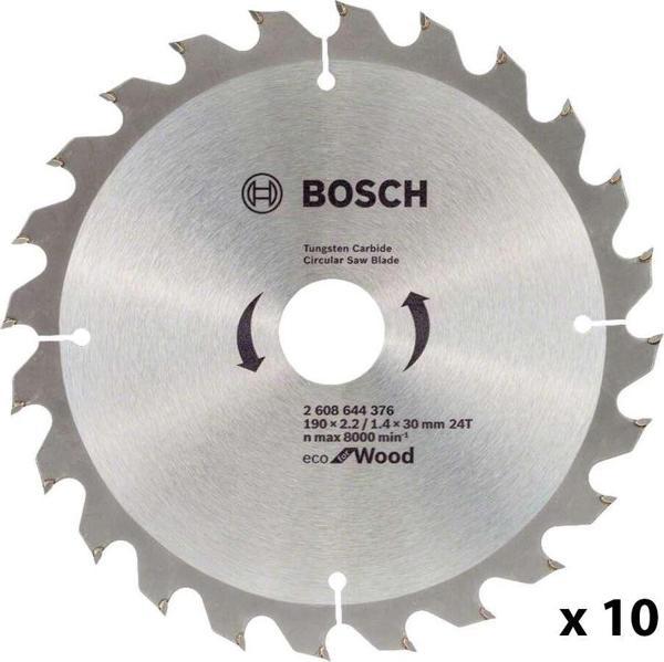 Bosch Eco for Wood Daire Testere Bıçağı 190*30 mm 24DE 10'lu Paket - Image 1