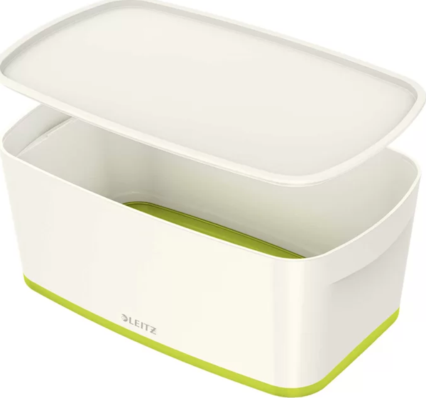LEİTZ 5229 MYBOX KAPAKLI KÜÇÜK BOY SAKLAMA KUTUSU YEŞİL-BEYAZ - Image 1