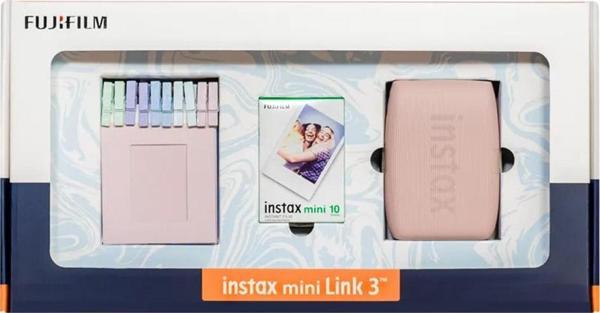 Instax Mini Link 3 Pembe Akıllı Telefon Yazıcısı Bundle Box - Image 1