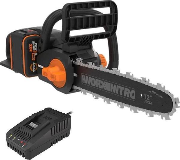WORX WG350E 20Volt 4.0Ah Li-ion 30CM Profesyonel Şarjlı Kömürsüz Zincirli Testere - Image 1
