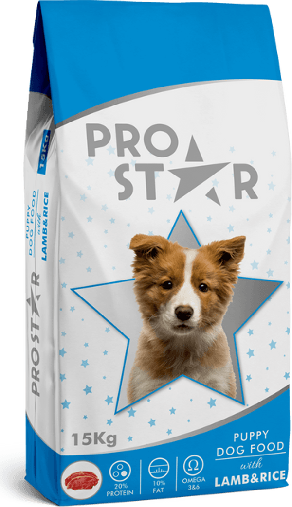 PROSTAR YAVRU KÖPEK KURU MAMASI KUZULU PİRİNÇLİ 15 KG - Image 1