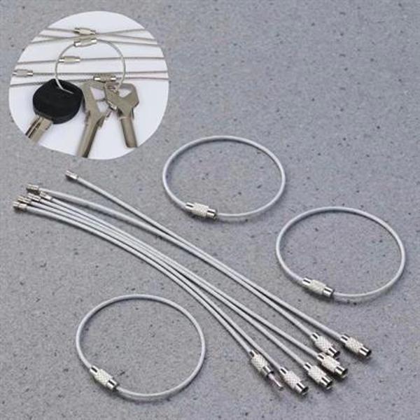 BUFFER® 10'lu Paslanmaz Çelik Tel Anahtarlık - Image 1