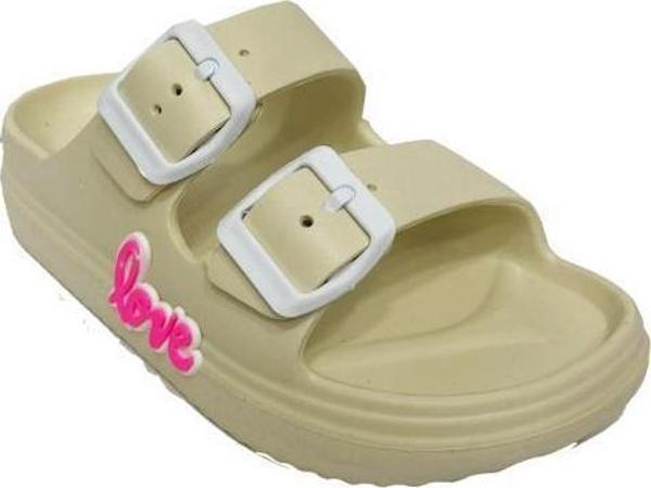 Ayfox 1006-24 Love Yazılı Suya Dayanıklı Kız Çocuk Terlik 31-35 - Image 1