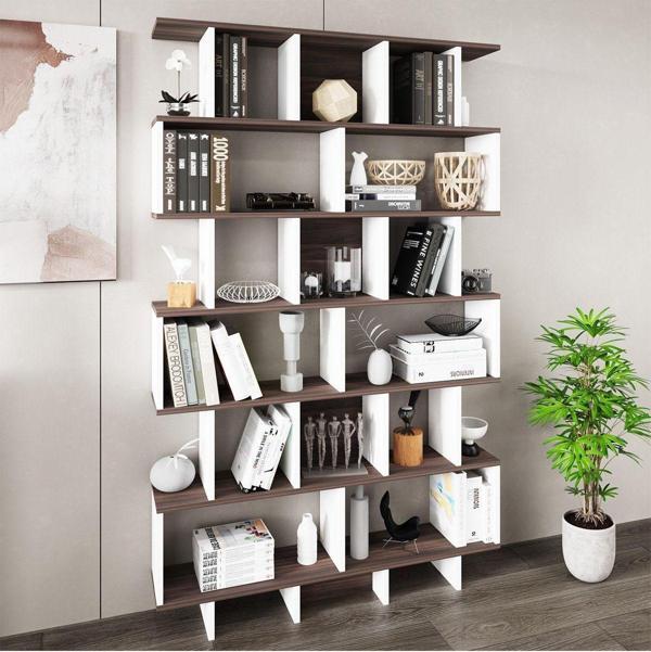 Kalender Dekor Alano-120 cm. Raflı Kitaplık - Image 1