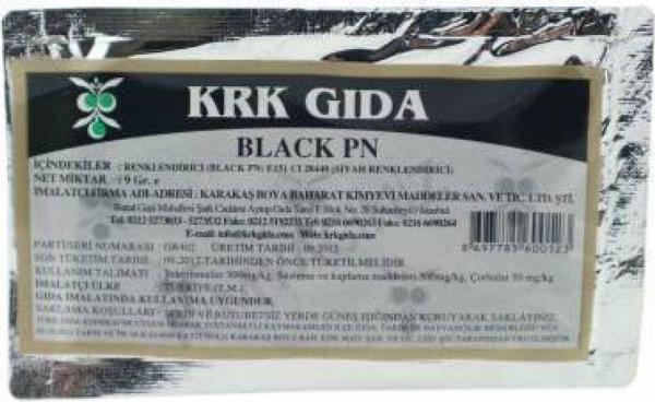 Krk Gıda Boyası 9 Gr. Siyah - Black Pn - Image 1