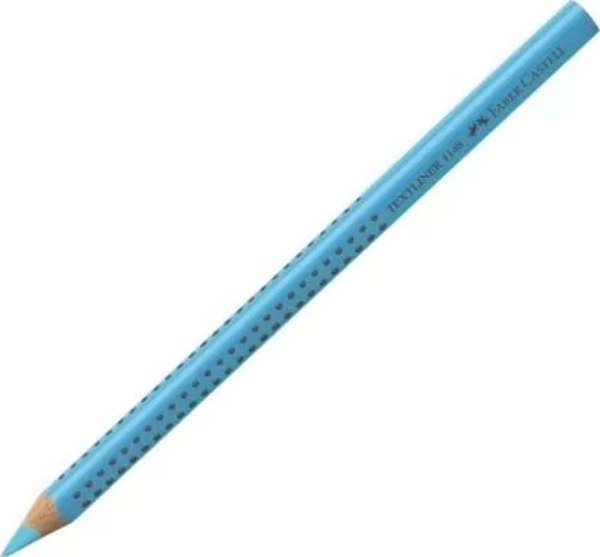 FABER-CASTELL AHŞAP GÖVDE FOSFORLU KALEM MAVİ (114851) - Image 1
