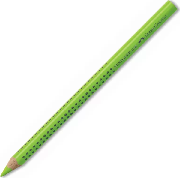 FABER-CASTELL AHŞAP GÖVDE FOSFORLU KALEM YEŞİL (114863) - Image 1
