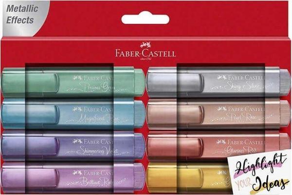 Faber-Castell Fosforlu Kalem 46 Metalik 8'li - Image 1